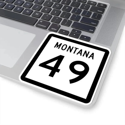 MT-49 (Montana) (Road Sign) STICKER Vinyl Kiss-Cut Decal - The Sticker Space