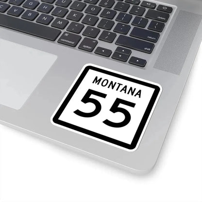 MT-55 (Montana) (Road Sign) STICKER Vinyl Kiss-Cut Decal - The Sticker Space