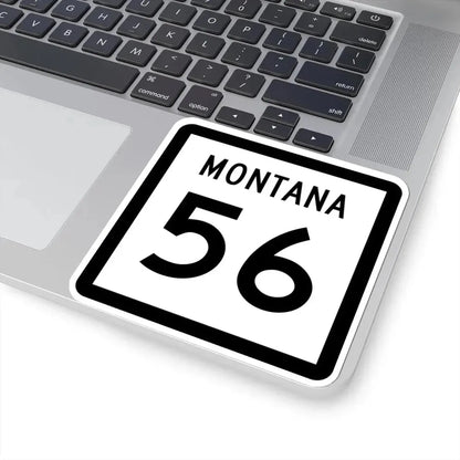 MT-56 (Montana) (Road Sign) STICKER Vinyl Kiss-Cut Decal - The Sticker Space