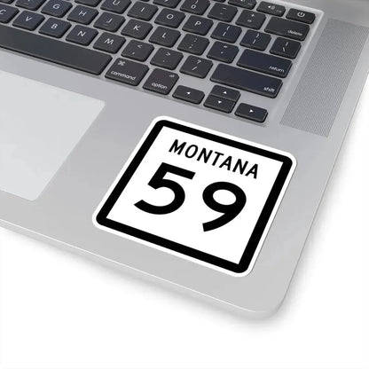MT-59 (Montana) (Road Sign) STICKER Vinyl Kiss-Cut Decal - The Sticker Space