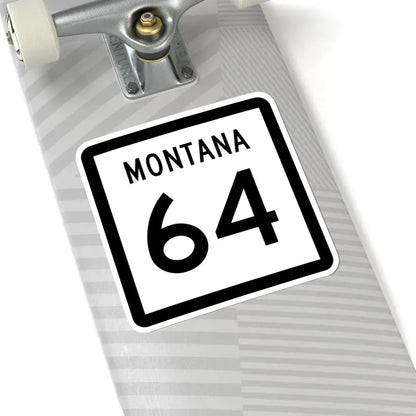 MT-64 (Montana) (Road Sign) STICKER Vinyl Kiss-Cut Decal - The Sticker Space