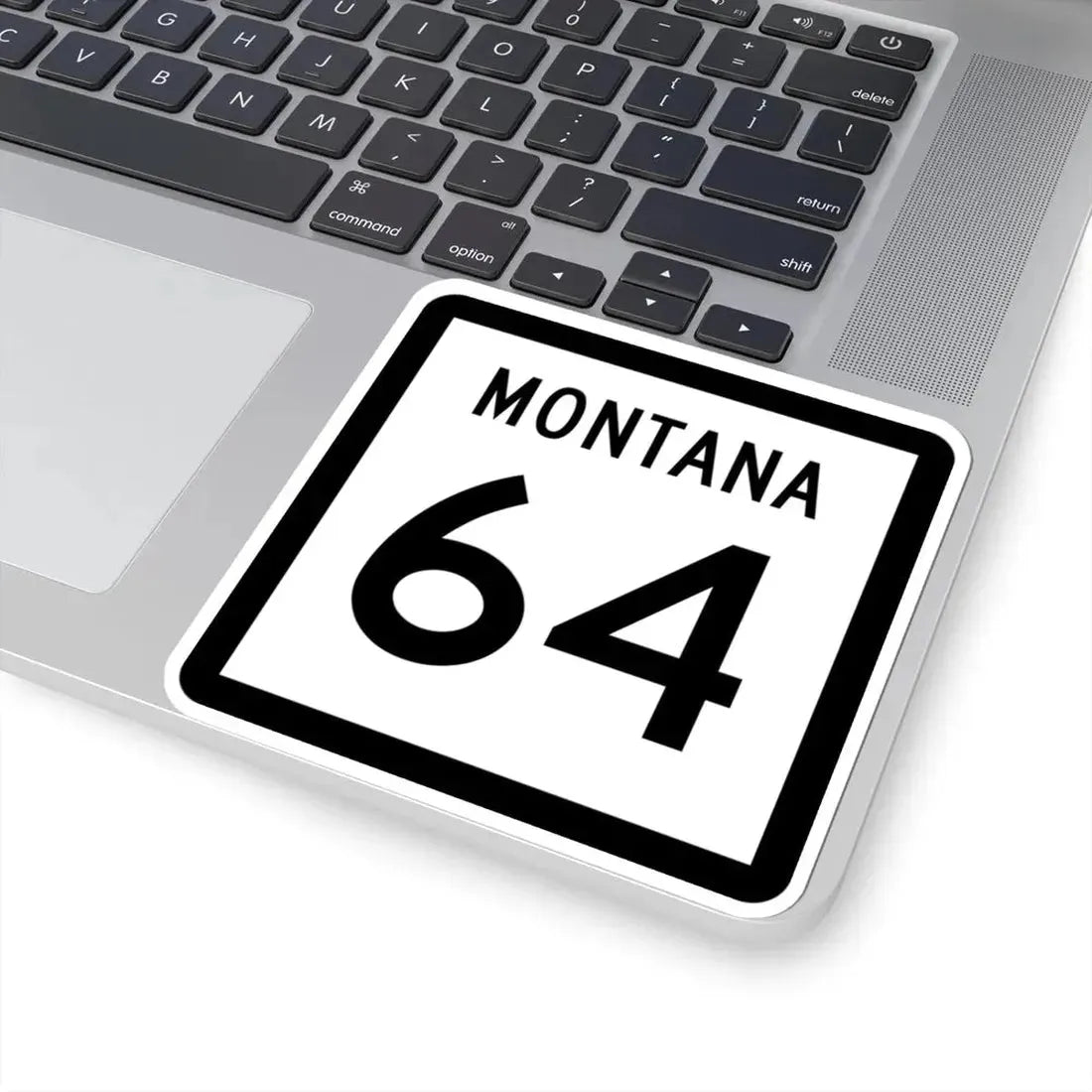 MT-64 (Montana) (Road Sign) STICKER Vinyl Kiss-Cut Decal - The Sticker Space