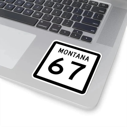MT-67 (Montana) (Road Sign) STICKER Vinyl Kiss-Cut Decal - The Sticker Space