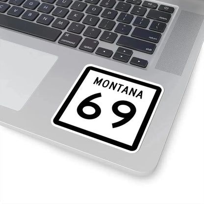 MT-69 (Montana) (Road Sign) STICKER Vinyl Kiss-Cut Decal - The Sticker Space