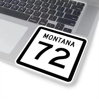 MT-72 (Montana) (Road Sign) STICKER Vinyl Kiss-Cut Decal - The Sticker Space