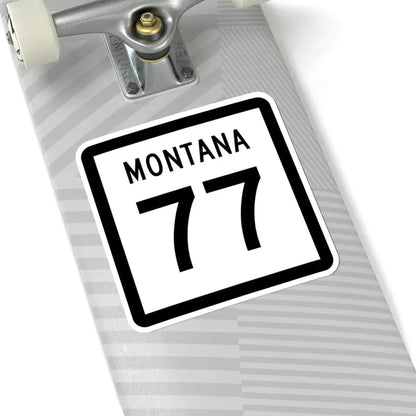 MT-77 (Montana) (Road Sign) STICKER Vinyl Kiss-Cut Decal - The Sticker Space
