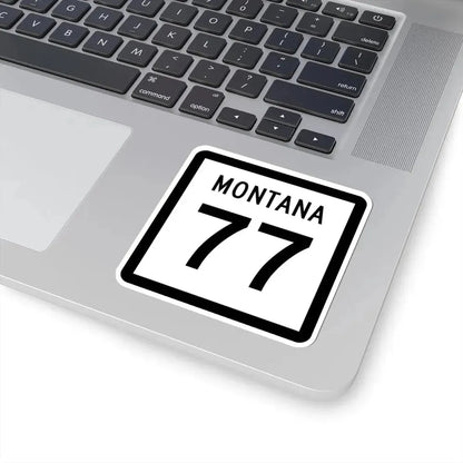 MT-77 (Montana) (Road Sign) STICKER Vinyl Kiss-Cut Decal - The Sticker Space