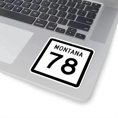 MT-78 (Montana) (Road Sign) STICKER Vinyl Kiss-Cut Decal - The Sticker Space
