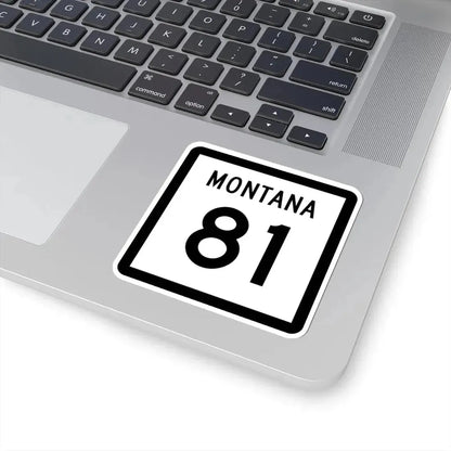 MT-81 (Montana) (Road Sign) STICKER Vinyl Kiss-Cut Decal - The Sticker Space