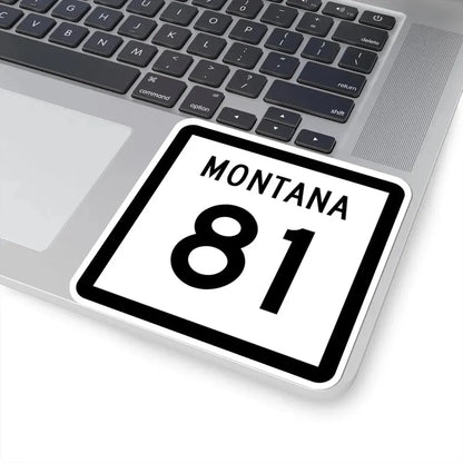 MT-81 (Montana) (Road Sign) STICKER Vinyl Kiss-Cut Decal - The Sticker Space