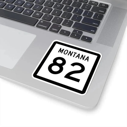 MT-82 (Montana) (Road Sign) STICKER Vinyl Kiss-Cut Decal - The Sticker Space