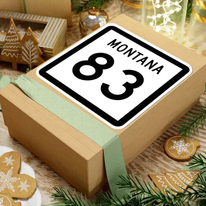 MT-83 (Montana) (Road Sign) STICKER Vinyl Kiss-Cut Decal - The Sticker Space