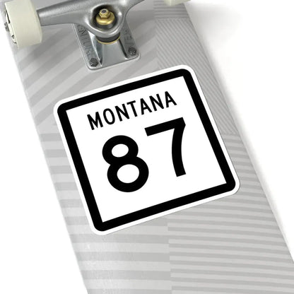 MT-87 (Montana) (Road Sign) STICKER Vinyl Kiss-Cut Decal - The Sticker Space