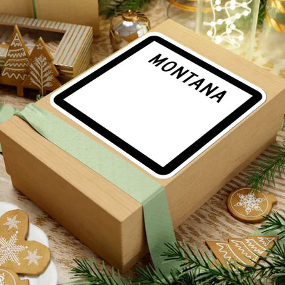 MT-blank (Montana) (Road Sign) STICKER Vinyl Kiss-Cut Decal - The Sticker Space