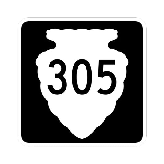 MT-sec-305 (Montana) (Road Sign) STICKER Vinyl Kiss-Cut Decal 2 Inch White - The Sticker Space