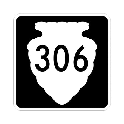MT-sec-306 (Montana) (Road Sign) STICKER Vinyl Kiss-Cut Decal 3 Inch White - The Sticker Space