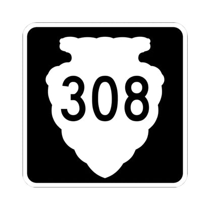 MT-sec-308 (Montana) (Road Sign) STICKER Vinyl Kiss-Cut Decal 3 Inch White - The Sticker Space