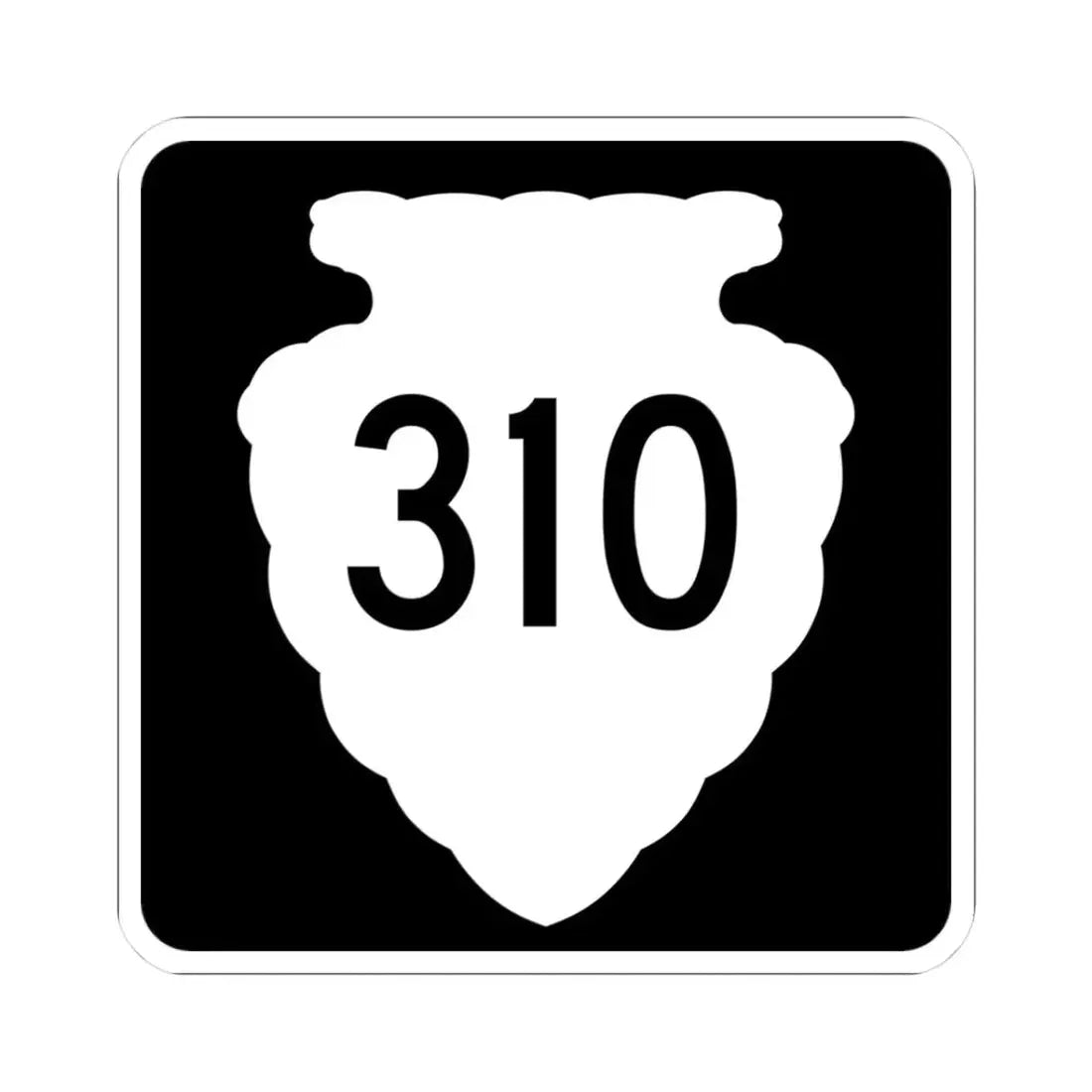 MT-sec-310 (Montana) (Road Sign) STICKER Vinyl Kiss-Cut Decal 3 Inch White - The Sticker Space