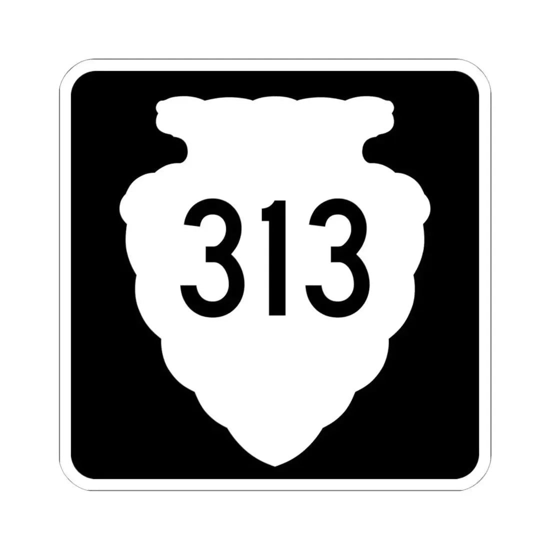 MT-sec-313 (Montana) (Road Sign) STICKER Vinyl Kiss-Cut Decal 6 Inch White - The Sticker Space