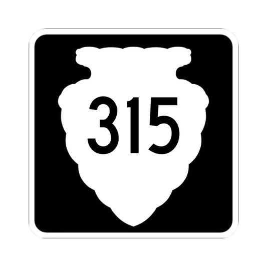 MT-sec-315 (Montana) (Road Sign) STICKER Vinyl Kiss-Cut Decal 2 Inch White - The Sticker Space