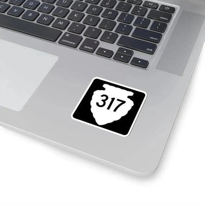 MT-sec-317 (Montana) (Road Sign) STICKER Vinyl Kiss-Cut Decal - The Sticker Space