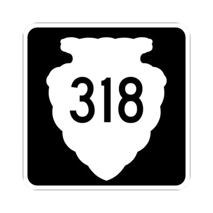 MT-sec-318 (Montana) (Road Sign) STICKER Vinyl Kiss-Cut Decal 2 Inch White - The Sticker Space