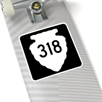 MT-sec-318 (Montana) (Road Sign) STICKER Vinyl Kiss-Cut Decal - The Sticker Space