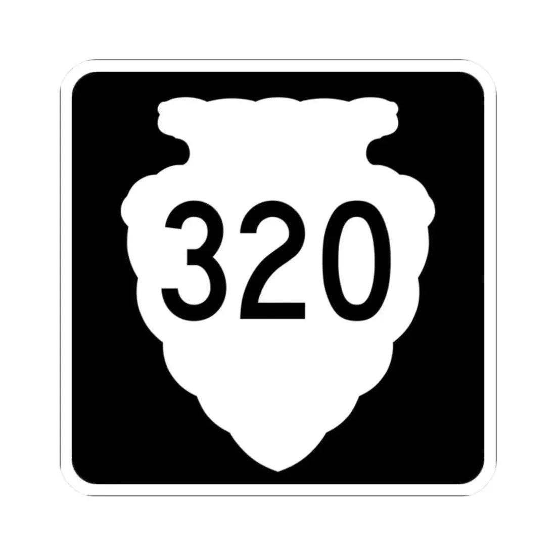 MT-sec-320 (Montana) (Road Sign) STICKER Vinyl Kiss-Cut Decal 2 Inch White - The Sticker Space