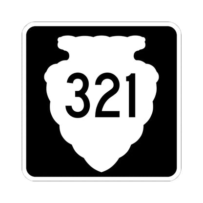 MT-sec-321 (Montana) (Road Sign) STICKER Vinyl Kiss-Cut Decal 6 Inch White - The Sticker Space