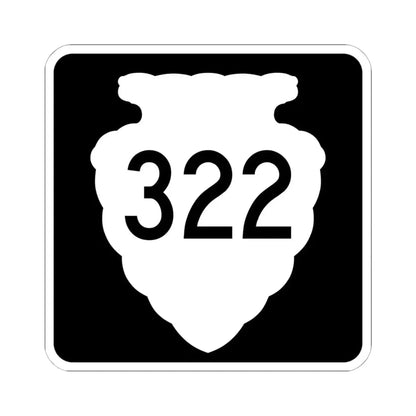 MT-sec-322 (Montana) (Road Sign) STICKER Vinyl Kiss-Cut Decal 6 Inch White - The Sticker Space