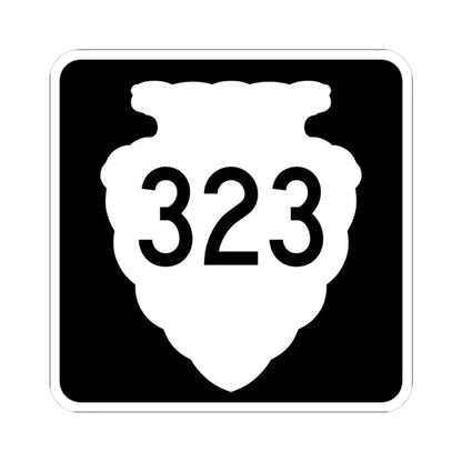 MT-sec-323 (Montana) (Road Sign) STICKER Vinyl Kiss-Cut Decal 3 Inch White - The Sticker Space