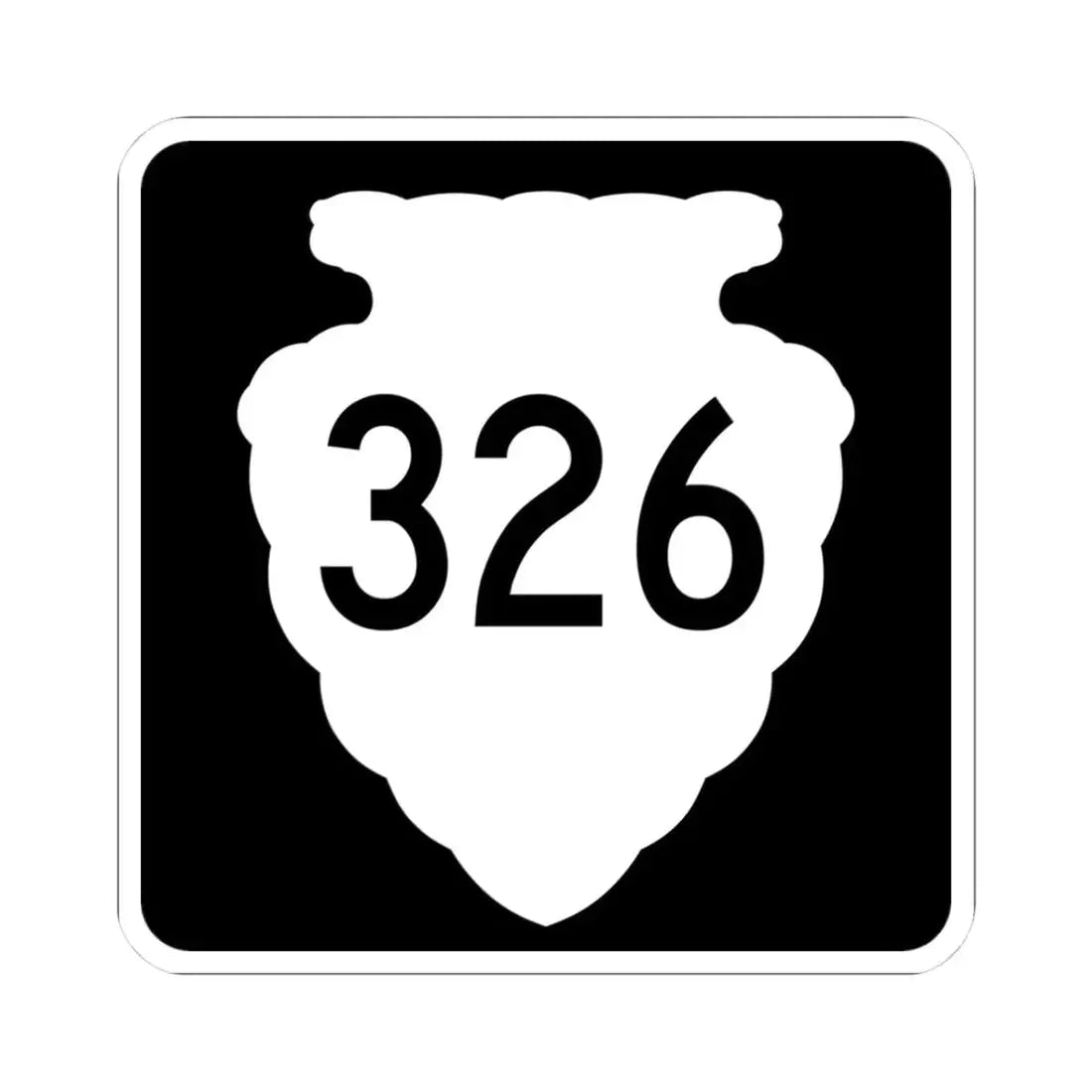 MT-sec-326 (Montana) (Road Sign) STICKER Vinyl Kiss-Cut Decal 3 Inch White - The Sticker Space