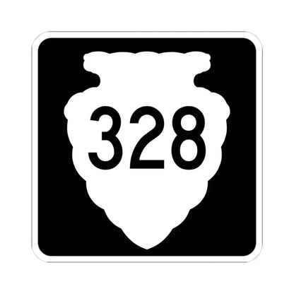 MT-sec-328 (Montana) (Road Sign) STICKER Vinyl Kiss-Cut Decal 4 Inch White - The Sticker Space