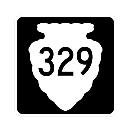 MT-sec-329 (Montana) (Road Sign) STICKER Vinyl Kiss-Cut Decal 2 Inch White - The Sticker Space