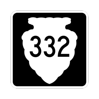 MT-sec-332 (Montana) (Road Sign) STICKER Vinyl Kiss-Cut Decal 4 Inch White - The Sticker Space