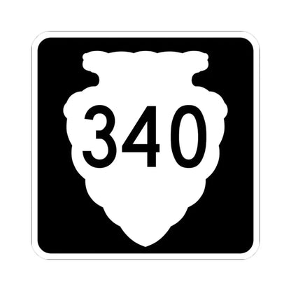 MT-sec-340 (Montana) (Road Sign) STICKER Vinyl Kiss-Cut Decal 3 Inch White - The Sticker Space