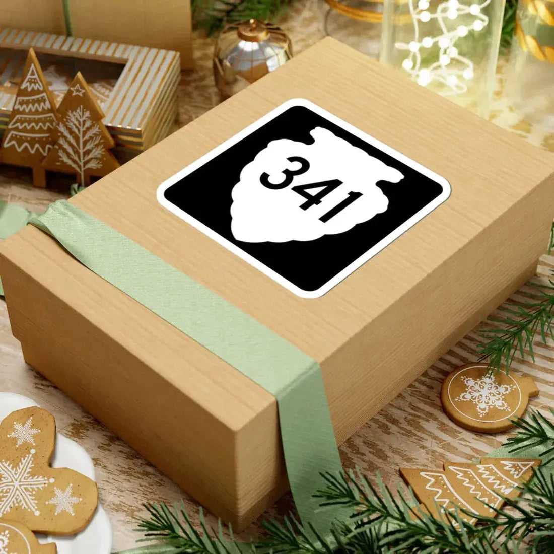 MT-sec-341 (Montana) (Road Sign) STICKER Vinyl Kiss-Cut Decal - The Sticker Space