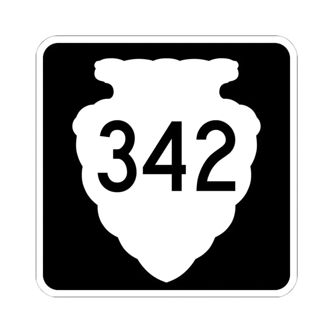 MT-sec-342 (Montana) (Road Sign) STICKER Vinyl Kiss-Cut Decal 6 Inch White - The Sticker Space