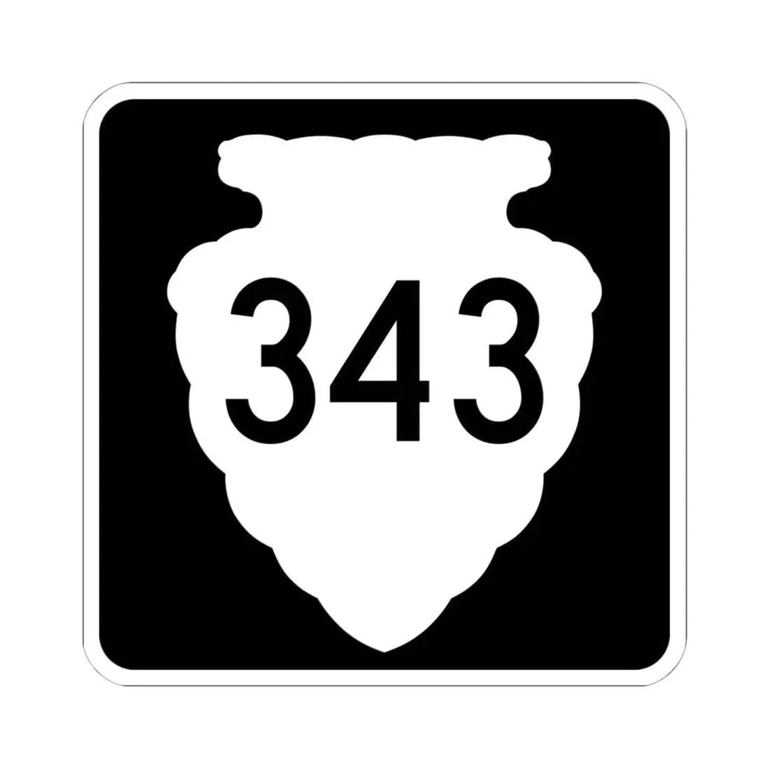 MT-sec-343 (Montana) (Road Sign) STICKER Vinyl Kiss-Cut Decal 6 Inch White - The Sticker Space