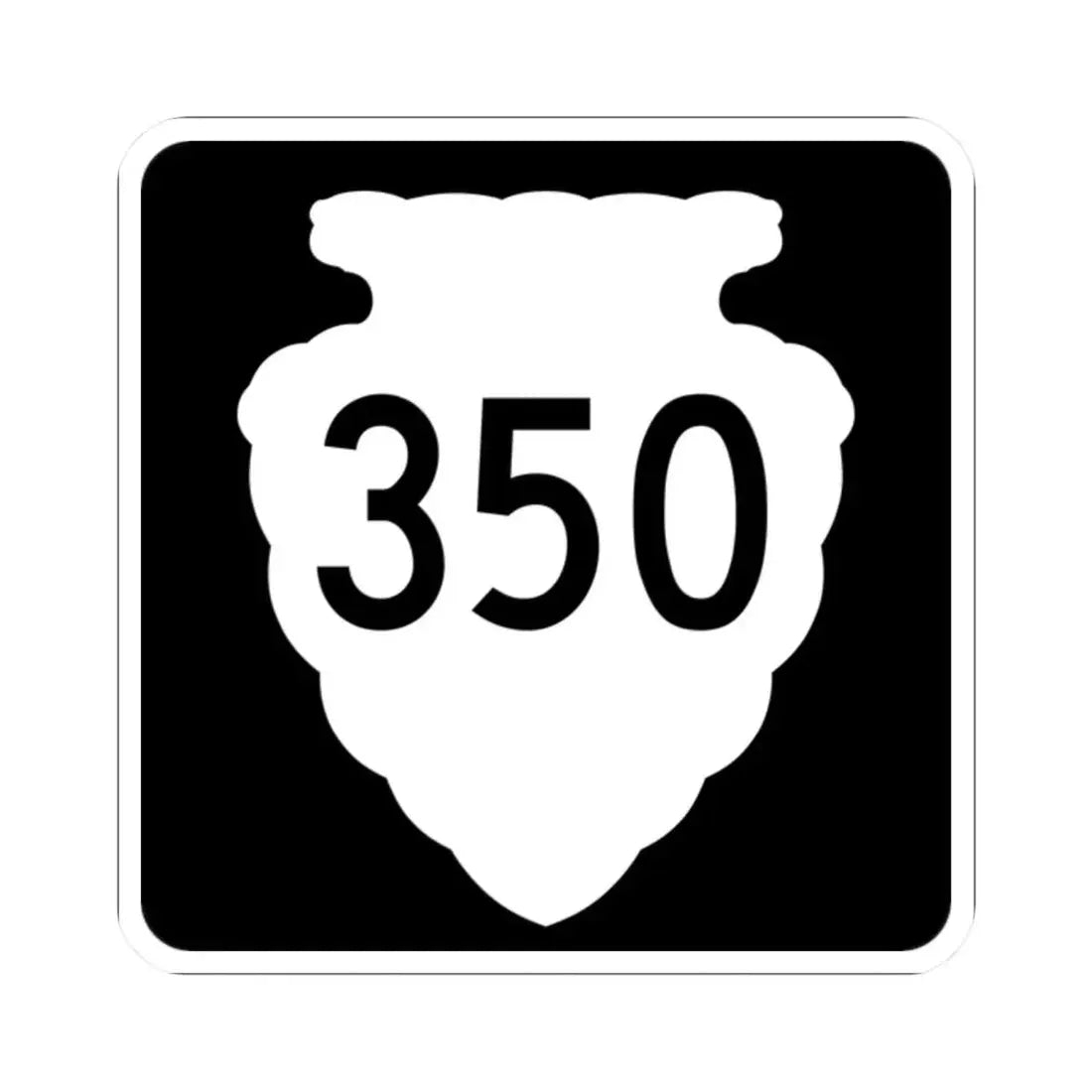 MT-sec-350 (Montana) (Road Sign) STICKER Vinyl Kiss-Cut Decal 2 Inch White - The Sticker Space