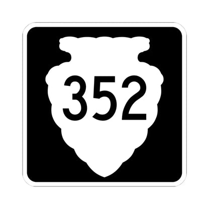 MT-sec-352 (Montana) (Road Sign) STICKER Vinyl Kiss-Cut Decal 4 Inch White - The Sticker Space