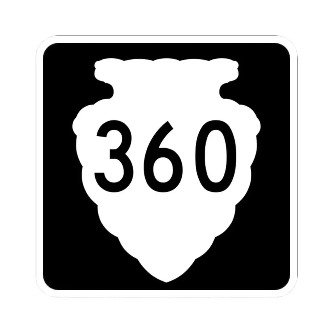 MT-sec-360 (Montana) (Road Sign) STICKER Vinyl Kiss-Cut Decal 2 Inch White - The Sticker Space