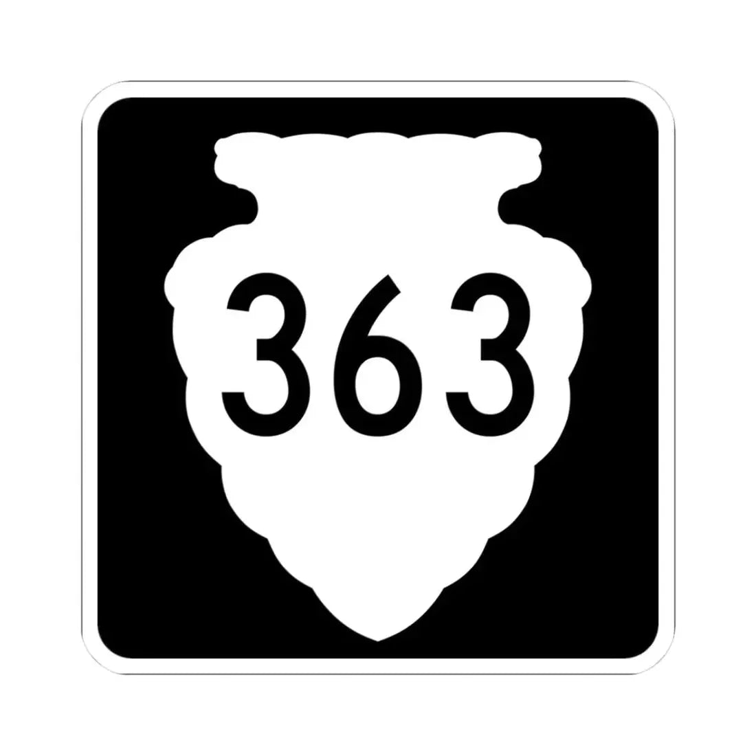 MT-sec-363 (Montana) (Road Sign) STICKER Vinyl Kiss-Cut Decal 3 Inch White - The Sticker Space