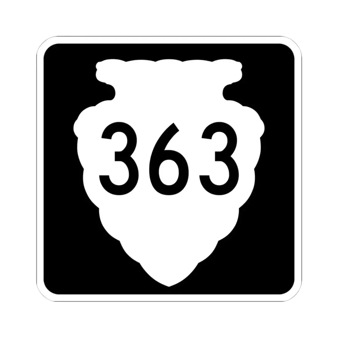 MT-sec-363 (Montana) (Road Sign) STICKER Vinyl Kiss-Cut Decal 4 Inch White - The Sticker Space
