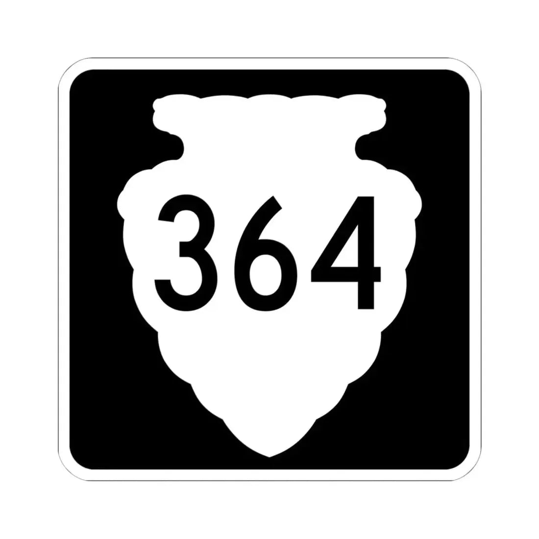 MT-sec-364 (Montana) (Road Sign) STICKER Vinyl Kiss-Cut Decal 6 Inch White - The Sticker Space