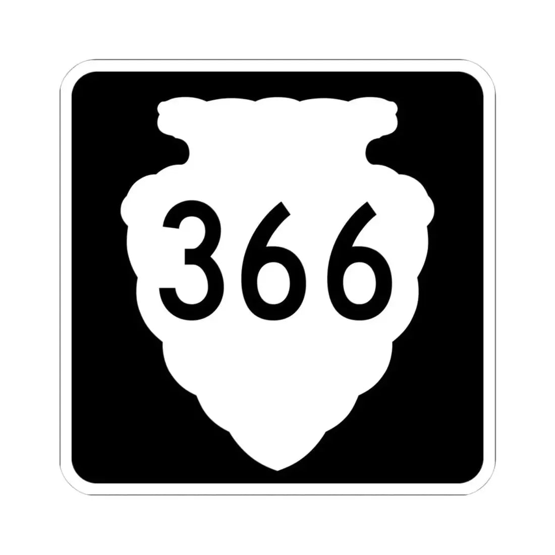 MT-sec-366 (Montana) (Road Sign) STICKER Vinyl Kiss-Cut Decal 4 Inch White - The Sticker Space