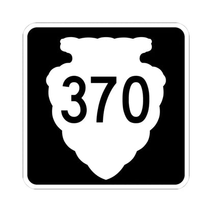 MT-sec-370 (Montana) (Road Sign) STICKER Vinyl Kiss-Cut Decal 4 Inch White - The Sticker Space