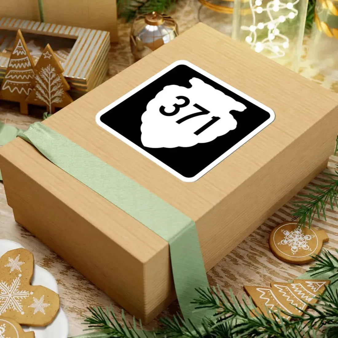 MT-sec-371 (Montana) (Road Sign) STICKER Vinyl Kiss-Cut Decal - The Sticker Space