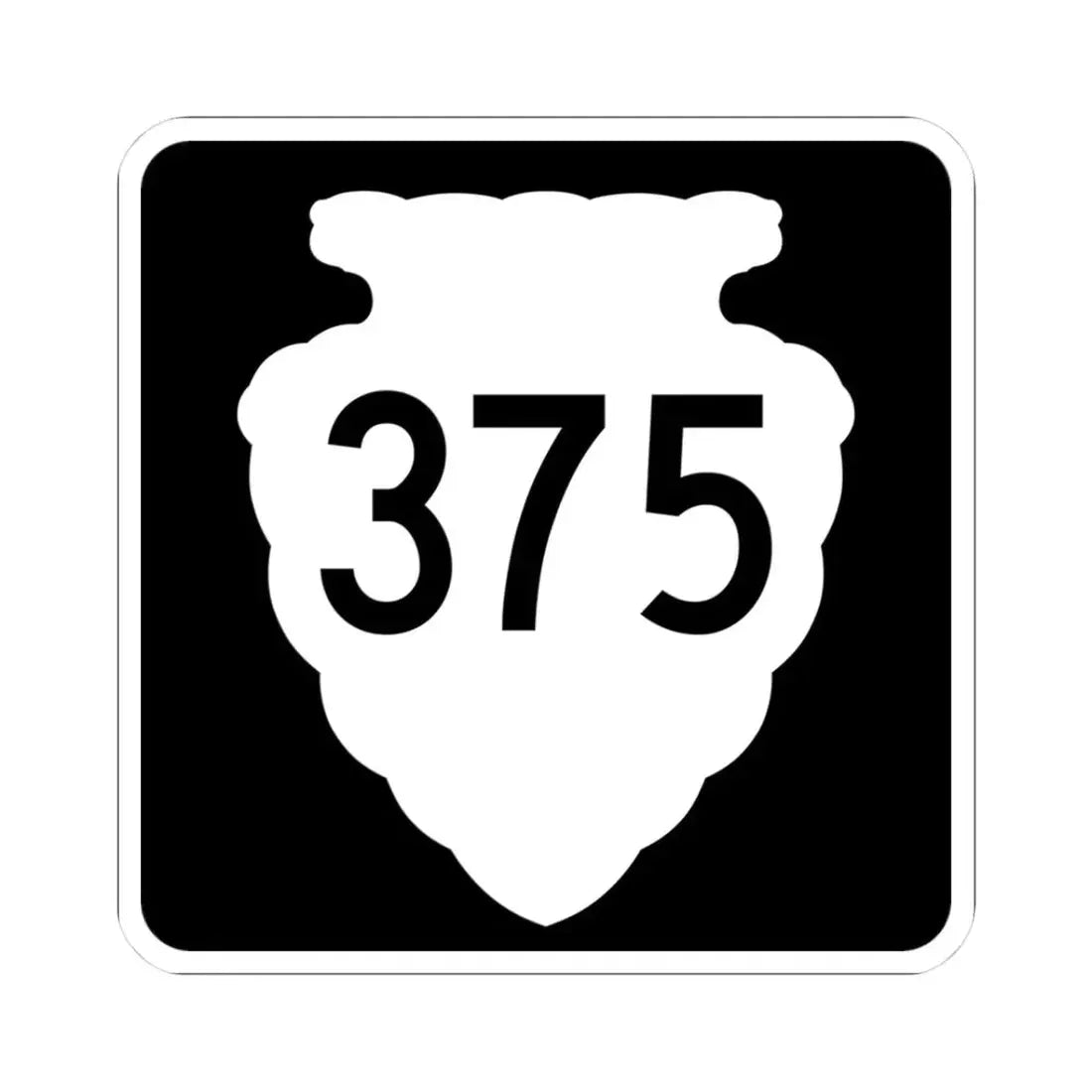 MT-sec-375 (Montana) (Road Sign) STICKER Vinyl Kiss-Cut Decal 3 Inch White - The Sticker Space