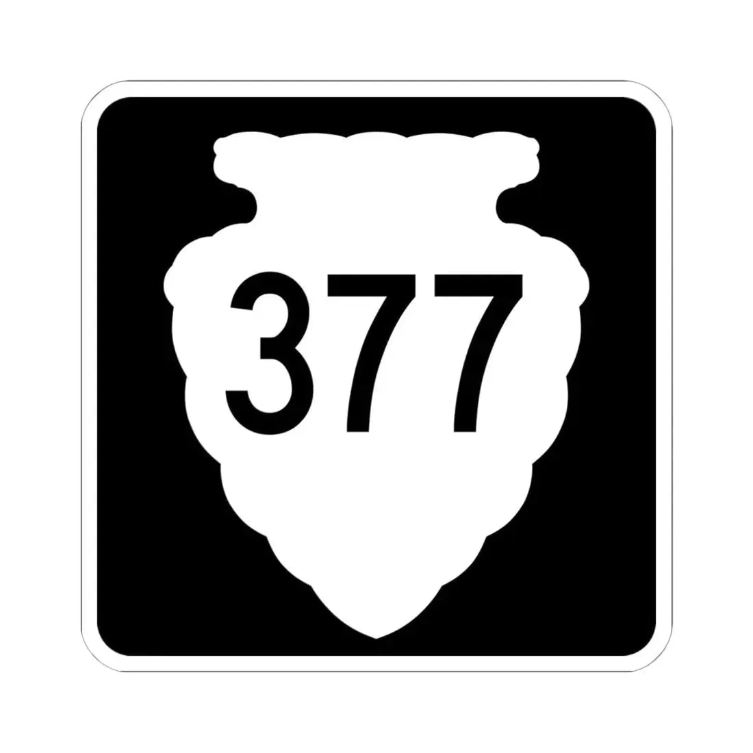 MT-sec-377 (Montana) (Road Sign) STICKER Vinyl Kiss-Cut Decal 6 Inch White - The Sticker Space